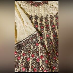 Long frock with capri and duppata